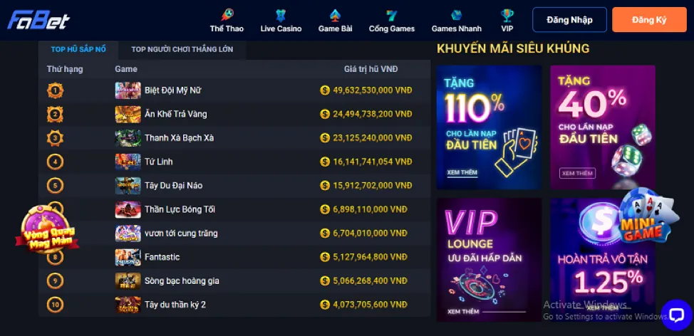 Các tựa game bắn cá phổ biến tại Nextbet Link